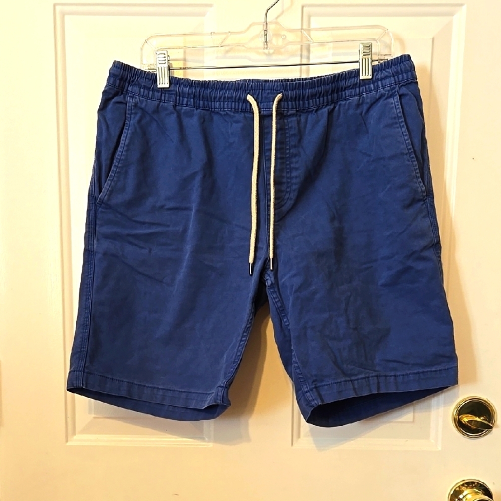 Goodthreads, Men's Shorts, Sz Lg, Blue, Cotton, Durable, Denim, Elastic Waist